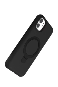 Apple iPhone 11 Regal Magsafe Standlı Kapak - Siyah