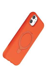 Apple iPhone 11 Regal Magsafe Standlı Kapak - Turuncu