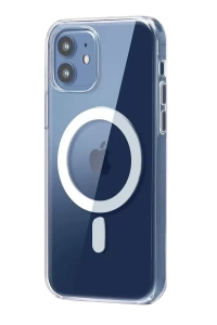 Apple iPhone 12 Combo Sert Şeffaf Magsafe Kapak - Şeffaf