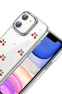 Apple iPhone 12 Fiyonk Desenli Kapak - Desen 9