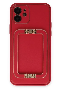 Apple iPhone 12 Kılıf Coco Elit Kapak - Kırmızı