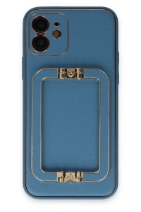 Apple iPhone 12 Kılıf Coco Elit Kapak - Mavi