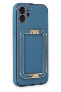Apple iPhone 12 Kılıf Coco Elit Kapak - Mavi