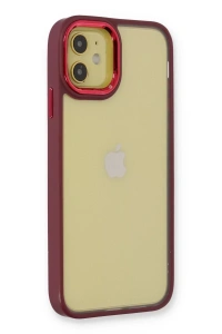 Apple iPhone 12 Kılıf Dora Kapak - Kırmızı