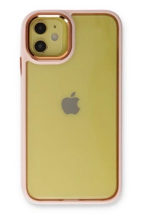 Apple iPhone 12 Kılıf Dora Kapak - Pudra