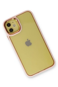 Apple iPhone 12 Kılıf Dora Kapak - Pudra