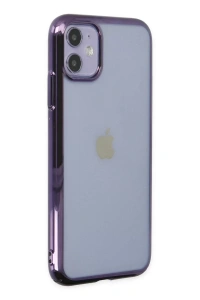 Apple iPhone 12 Kılıf Element Silikon - Mor