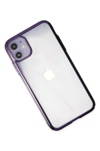 Apple iPhone 12 Kılıf Element Silikon - Mor