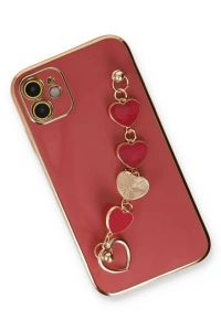 Apple iPhone 12 Kılıf Esila Silikon - Kırmızı