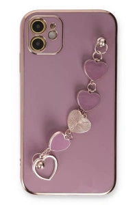 Apple iPhone 12 Kılıf Esila Silikon - Mor