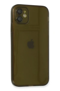 Apple iPhone 12 Kılıf Fly Lens Silikon - Siyah