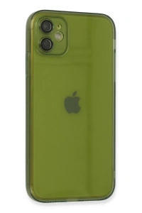 Apple iPhone 12 Kılıf Fly Lens Silikon - Yeşil