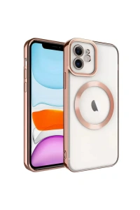 Apple iPhone 12 Kılıf Kross Magneticsafe Kapak - Rose
