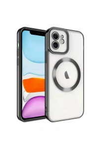 Apple iPhone 12 Kılıf Kross Magneticsafe Kapak - Siyah