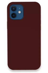 Apple iPhone 12 Kılıf Lansman Legant Silikon - Bordo