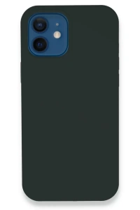 Apple iPhone 12 Kılıf Lansman Legant Silikon - Koyu Yeşil