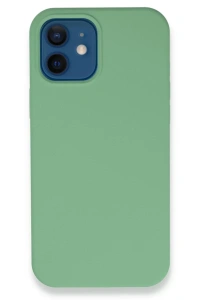Apple iPhone 12 Kılıf Lansman Legant Silikon - Yeşil