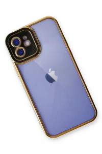 Apple iPhone 12 Kılıf Liva Lens Silikon - Siyah