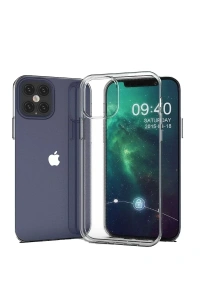 Apple iPhone 12 Kılıf Lüx Şeffaf Silikon