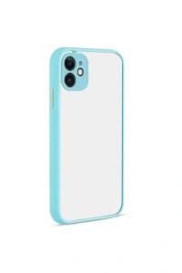 Apple iPhone 12 Kılıf Montreal Silikon Kapak - Turkuaz