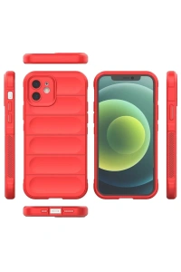Apple iPhone 12 Kılıf Optimum Silikon - Kırmızı