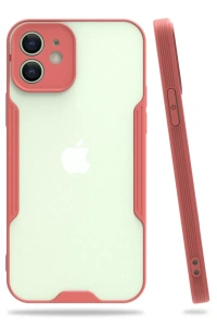 Apple iPhone 12 Kılıf Platin Silikon - Pembe