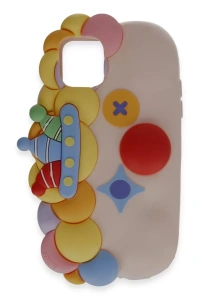 Apple iPhone 12 Kılıf Poky Karakter Silikon Kapak - Desen 7