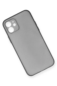 Apple iPhone 12 Kılıf PP Ultra İnce Kapak - Gri