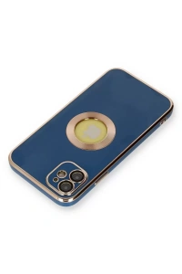 Apple iPhone 12 Kılıf Store Silikon - Mavi