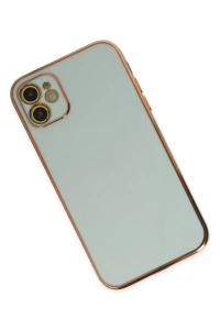 Apple iPhone 12 Kılıf Volet Silikon - Açık Yeşil