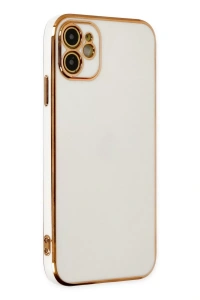 Apple iPhone 12 Kılıf Volet Silikon - Beyaz