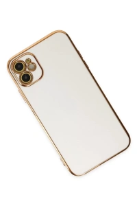 Apple iPhone 12 Kılıf Volet Silikon - Beyaz