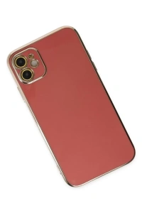Apple iPhone 12 Kılıf Volet Silikon - Kırmızı