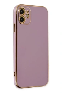 Apple iPhone 12 Kılıf Volet Silikon - Mor