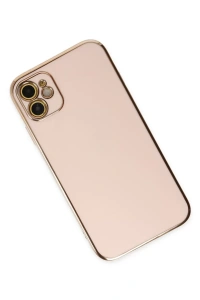 Apple iPhone 12 Kılıf Volet Silikon - Pembe