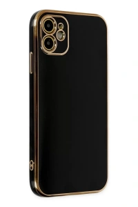 Apple iPhone 12 Kılıf Volet Silikon - Siyah