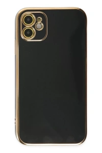 Apple iPhone 12 Kılıf Volet Silikon - Siyah