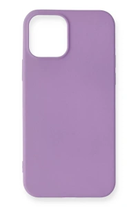 Apple iPhone 12 Mini Kılıf First Silikon - Lila