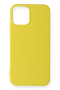 Apple iPhone 12 Mini Kılıf First Silikon - Sarı