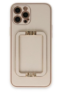 Apple iPhone 12 Pro Kılıf Coco Elit Kapak - Gold