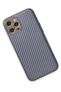 Apple iPhone 12 Pro Kılıf Coco Karbon Silikon - Gri
