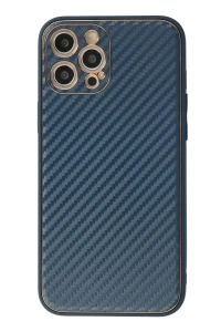 Apple iPhone 12 Pro Kılıf Coco Karbon Silikon - Mavi