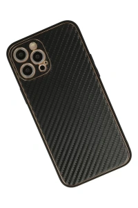 Apple iPhone 12 Pro Kılıf Coco Karbon Silikon - Siyah