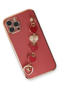 Apple iPhone 12 Pro Kılıf Esila Silikon - Kırmızı