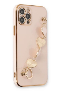 Apple iPhone 12 Pro Kılıf Esila Silikon - Pudra