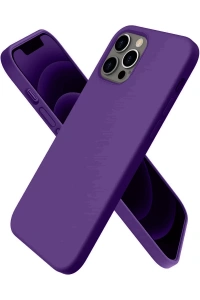 Apple iPhone 12 Pro Kılıf First Silikon - Mürdüm