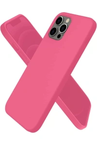 Apple iPhone 12 Pro Kılıf First Silikon - Pembe