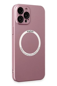 Apple iPhone 12 Pro Kılıf Jack Magneticsafe Lens Silikon - Rose Gold