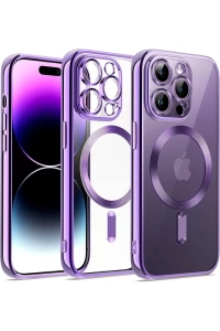 Apple iPhone 12 Pro Kılıf Kross Magneticsafe Kapak - Mor