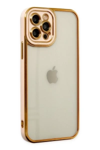 Apple iPhone 12 Pro Kılıf Liva Lens Silikon - Rose